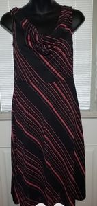 Express pink and black dress